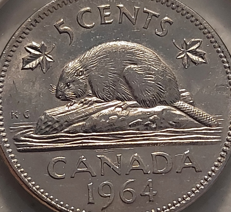 1964-Canadian-Nickel-Double-Die-Or-Machine-Doubling?